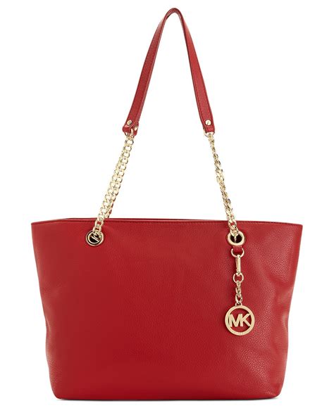 michael kors red and black purse|michael kors red tote bag.